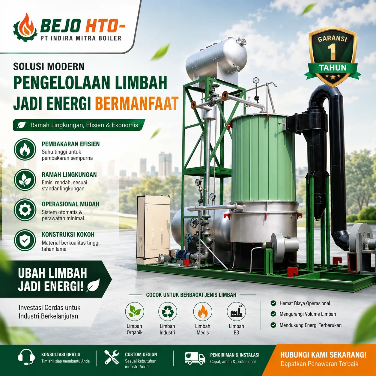 BEJO THERMAL OIL HEATER BIOMAS FIBER