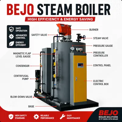 BEJO Vertical Oil Gas Fired Steam Boiler